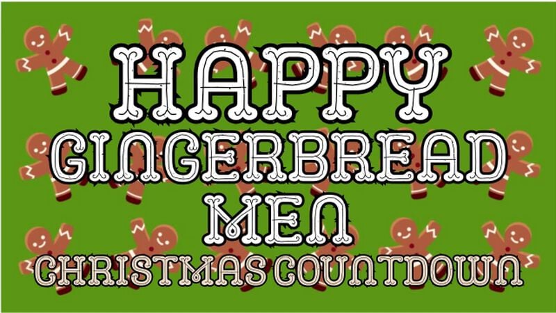 Happy Gingerbread Men Christmas Countdown